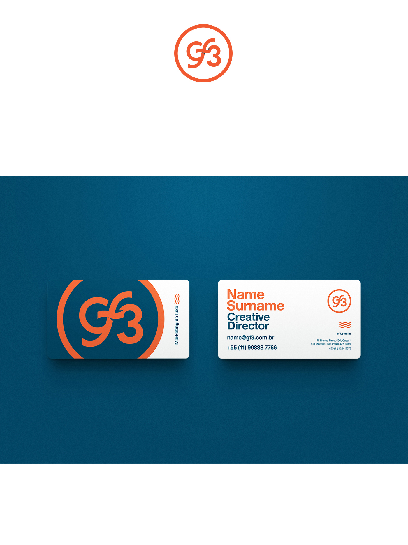 Business Cards Cartão de Visita cartões de visita marca logo identity