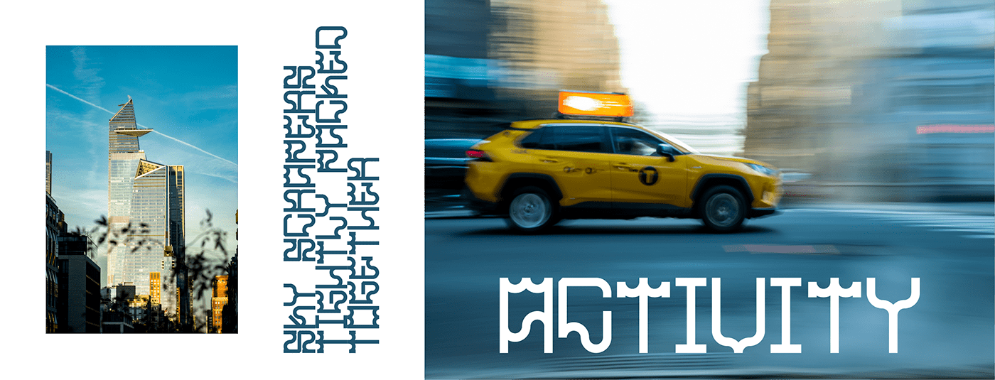 typography design poster adobe illustrator New York street photography architecture
