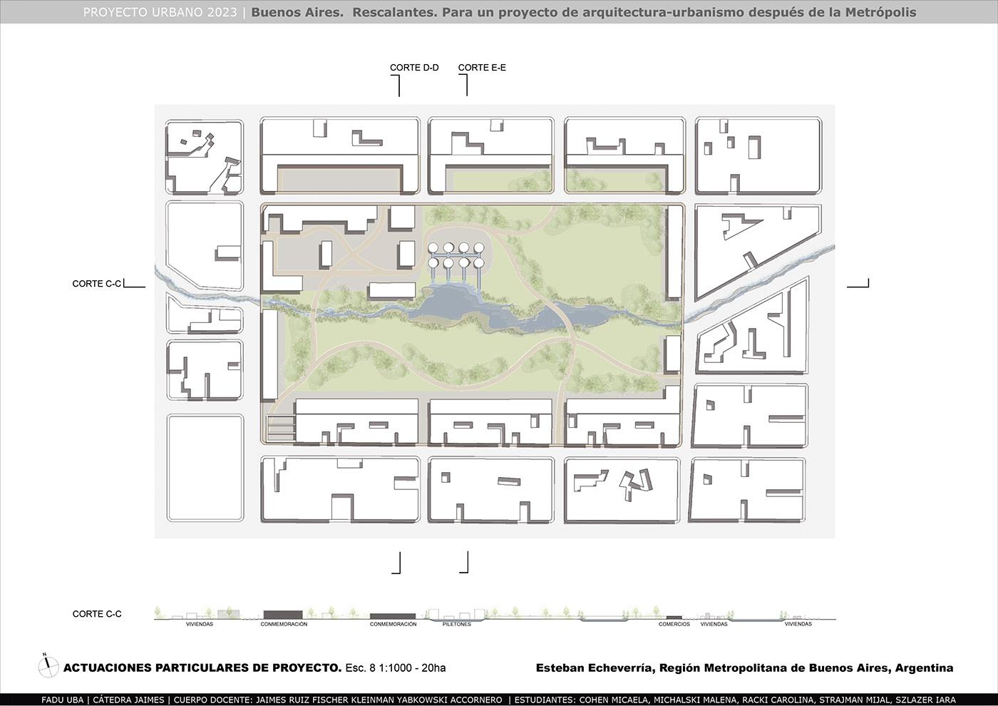 map ILLUSTRATION  proyecto urbano Urban Project architecture metropolitan city Urban people