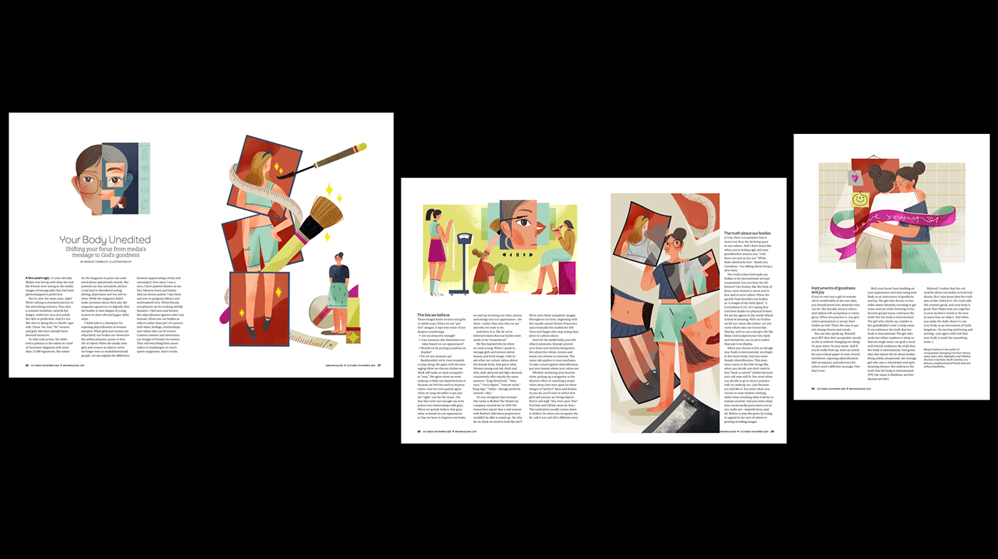 article artwork book Character design  digital illustration girls ILLUSTRATION  magazine print woman