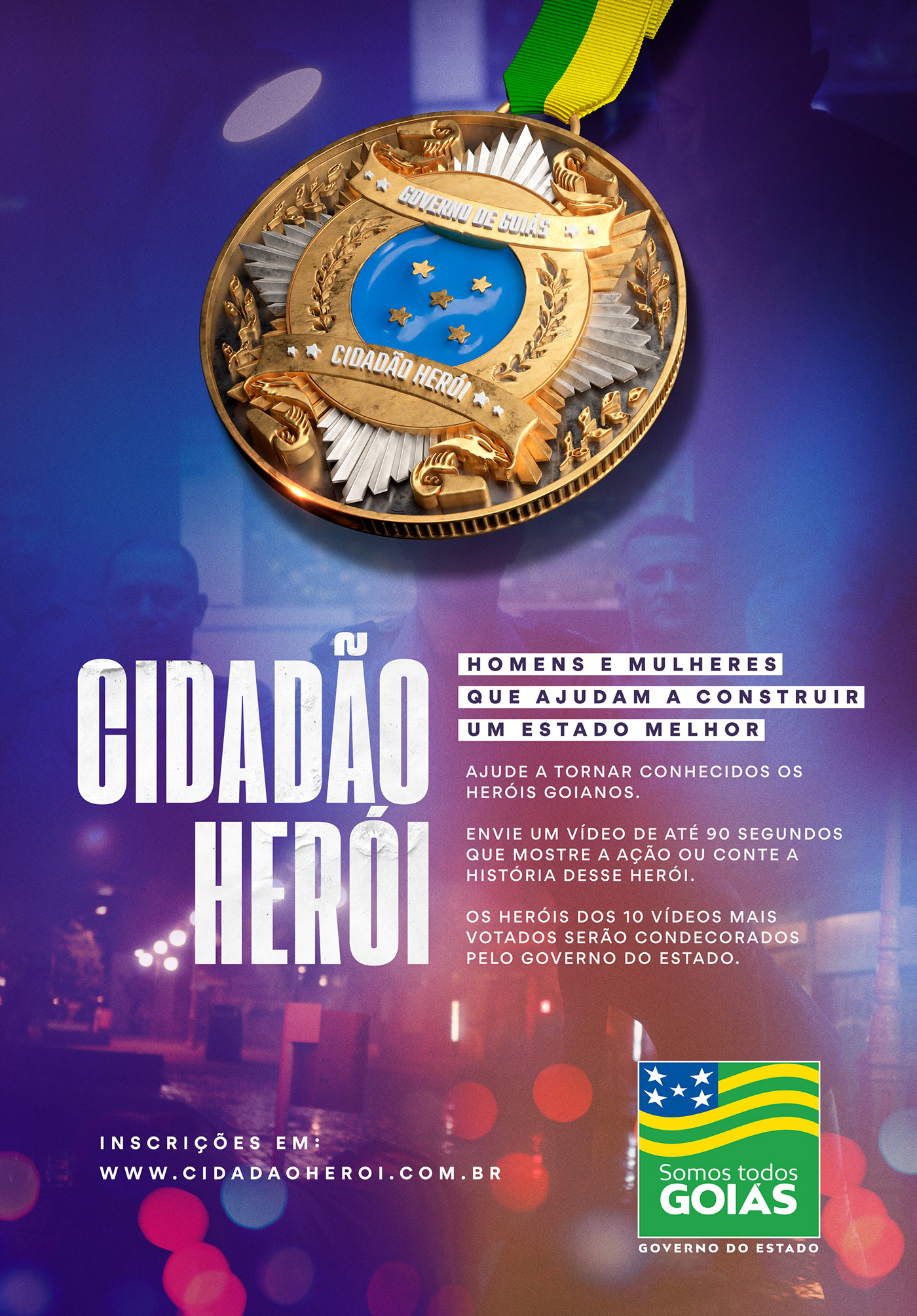 cidadão herói Comenda Goiás goiânia heroísmo retouch 3D social media Hero Citizen Hero