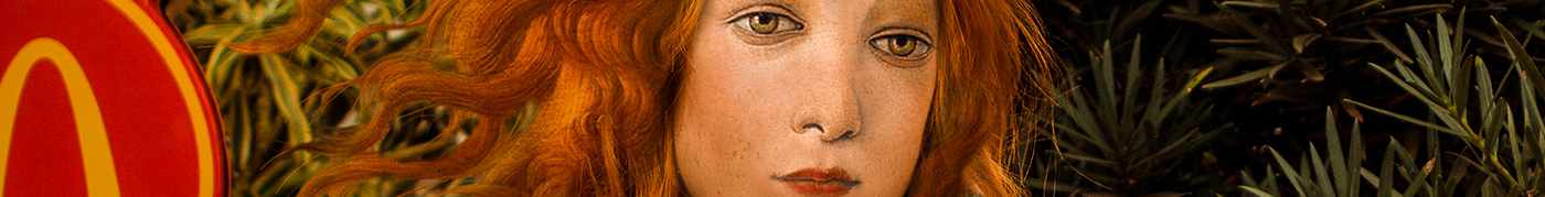 art contemporary ArtDirection artecontemporanea bellezza Botticelli compositing digitalart fotomontaggi Nascita di Venere Venere