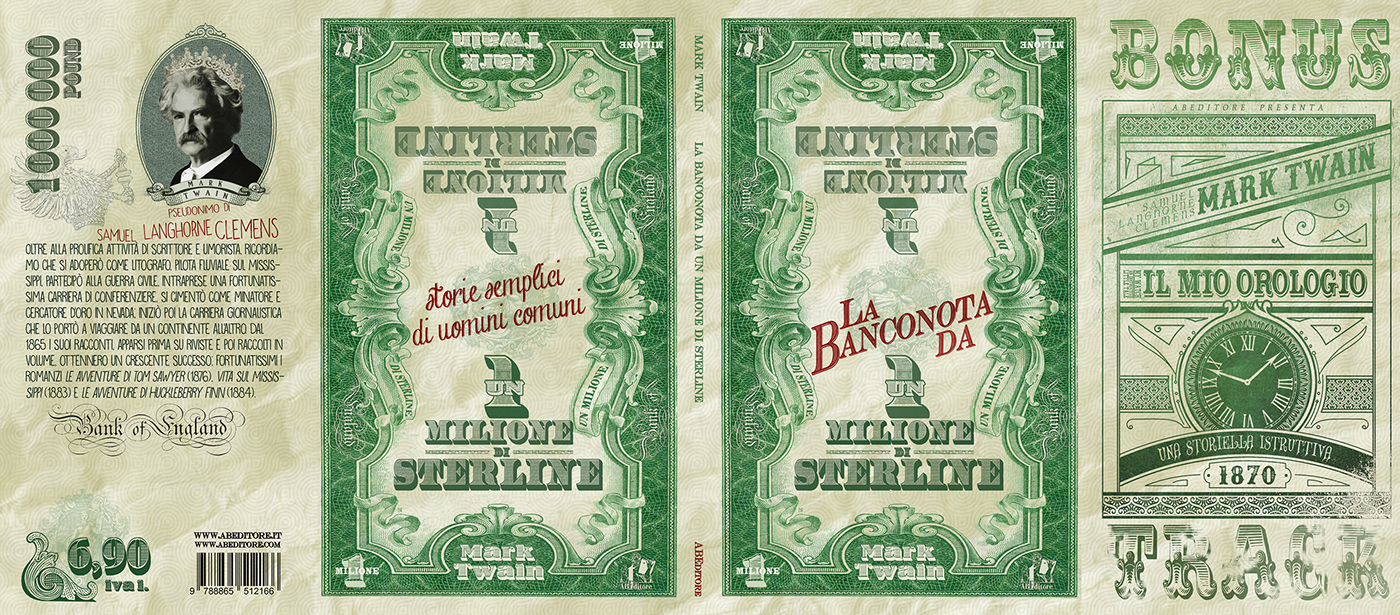 book cover Twain bank-note million editorial pound