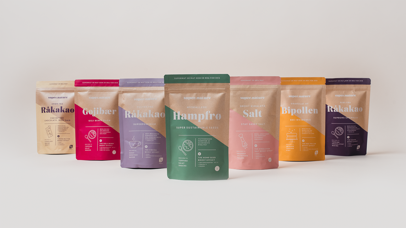 Packaging packaging design superfood graphic design 