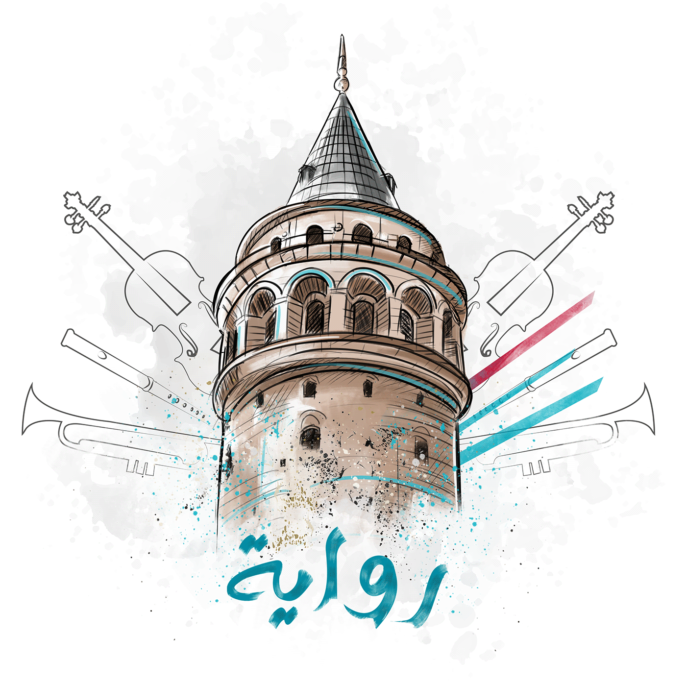 Character Digital Art  freedom graphic design  historical islamic istanbul Palastine Trt Arabic Turkey