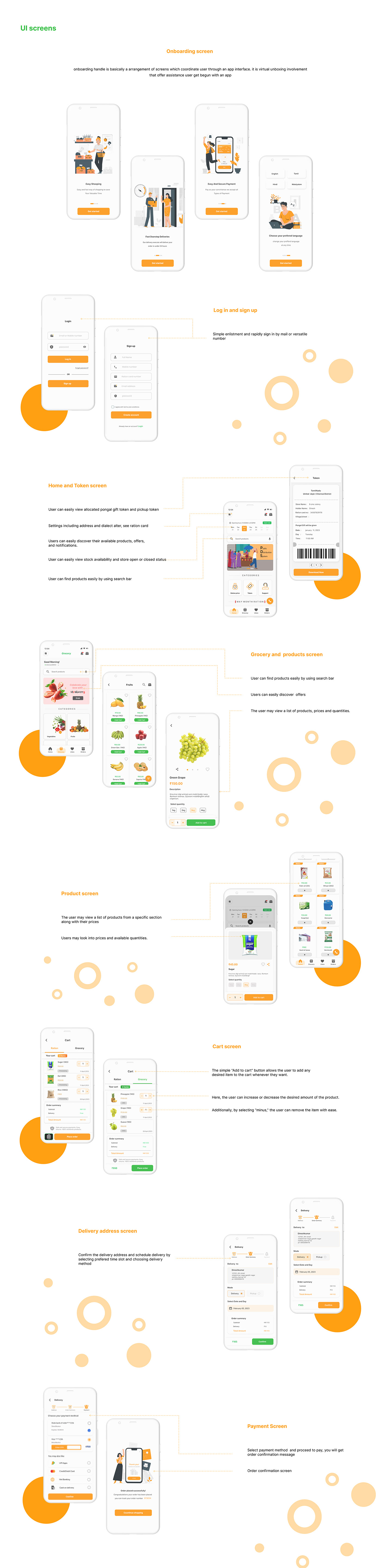 Ration Grocery App Grocery Government tamilnadu UI/UX UI Figma ui design user interface