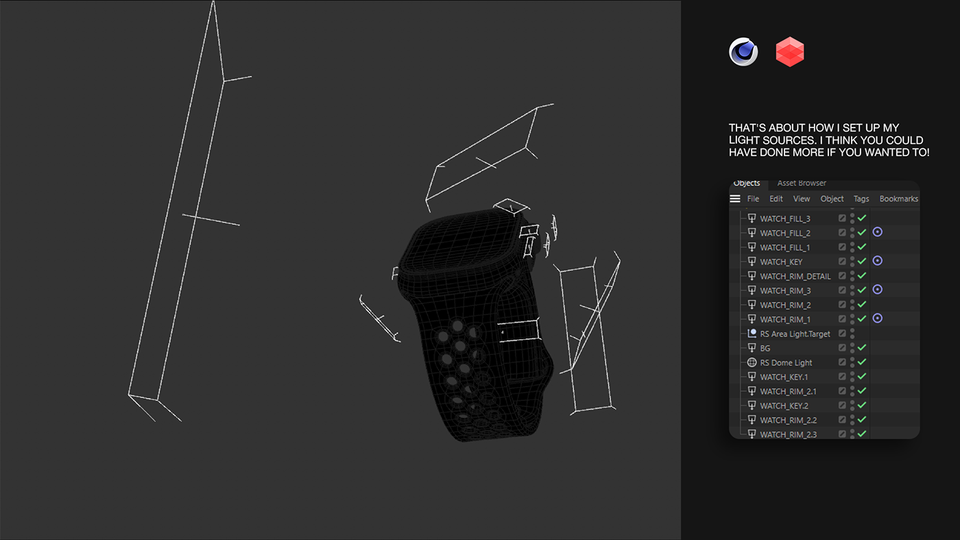 3D cinema 4d redshift CGI 3d watch 3d design modeling Render 3d product