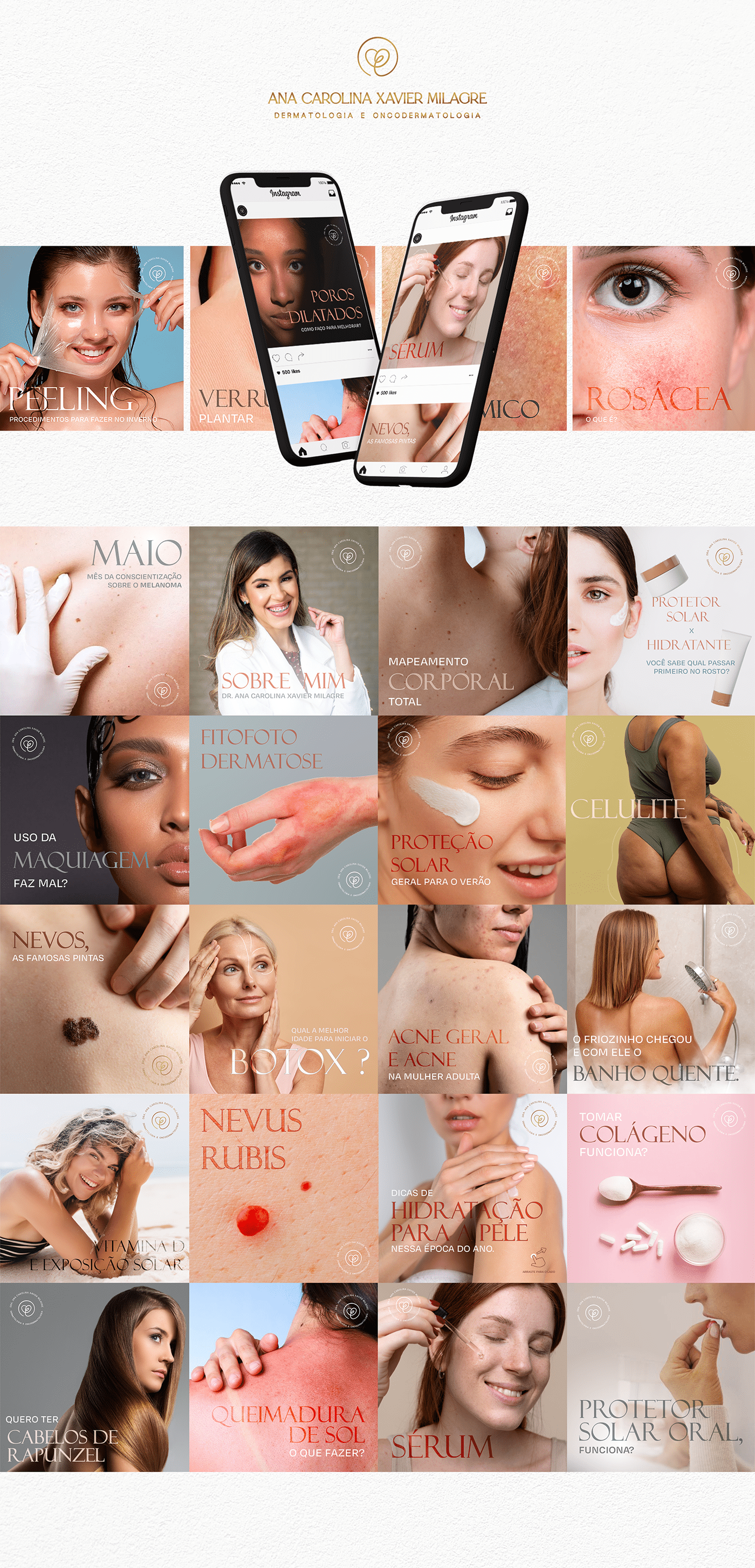 Social media post dermatology beauty
