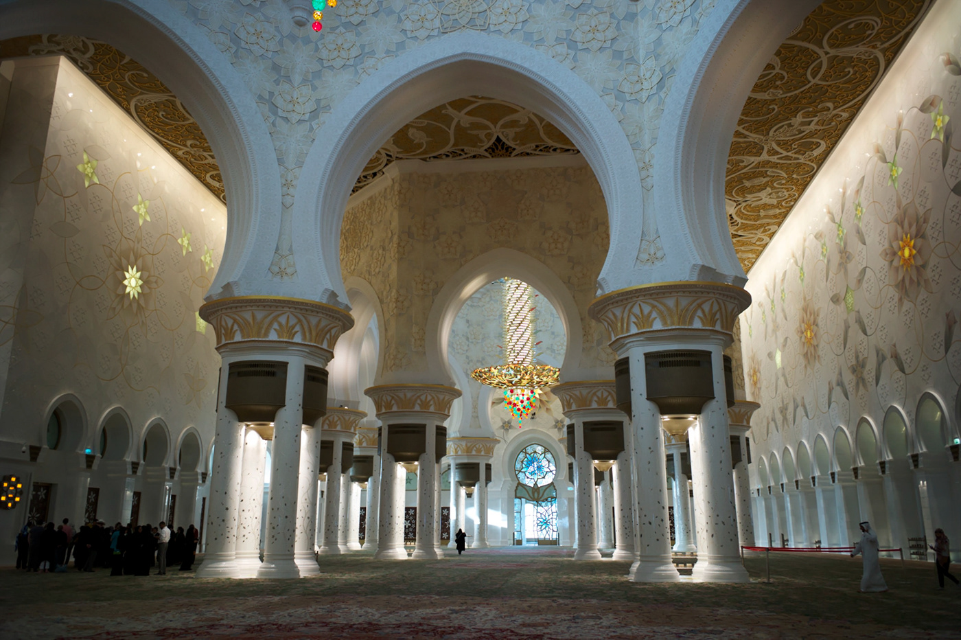 interior of SHEIKH ZAYED GRAND MOSQUE in Abu Dhabi