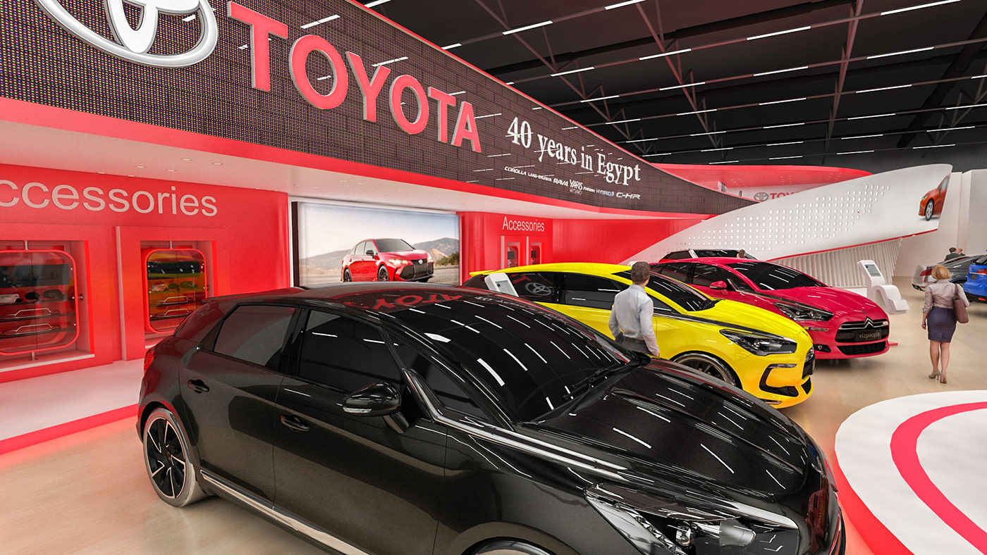 Automech booth Cars egypt Exhibition  Stand toyota