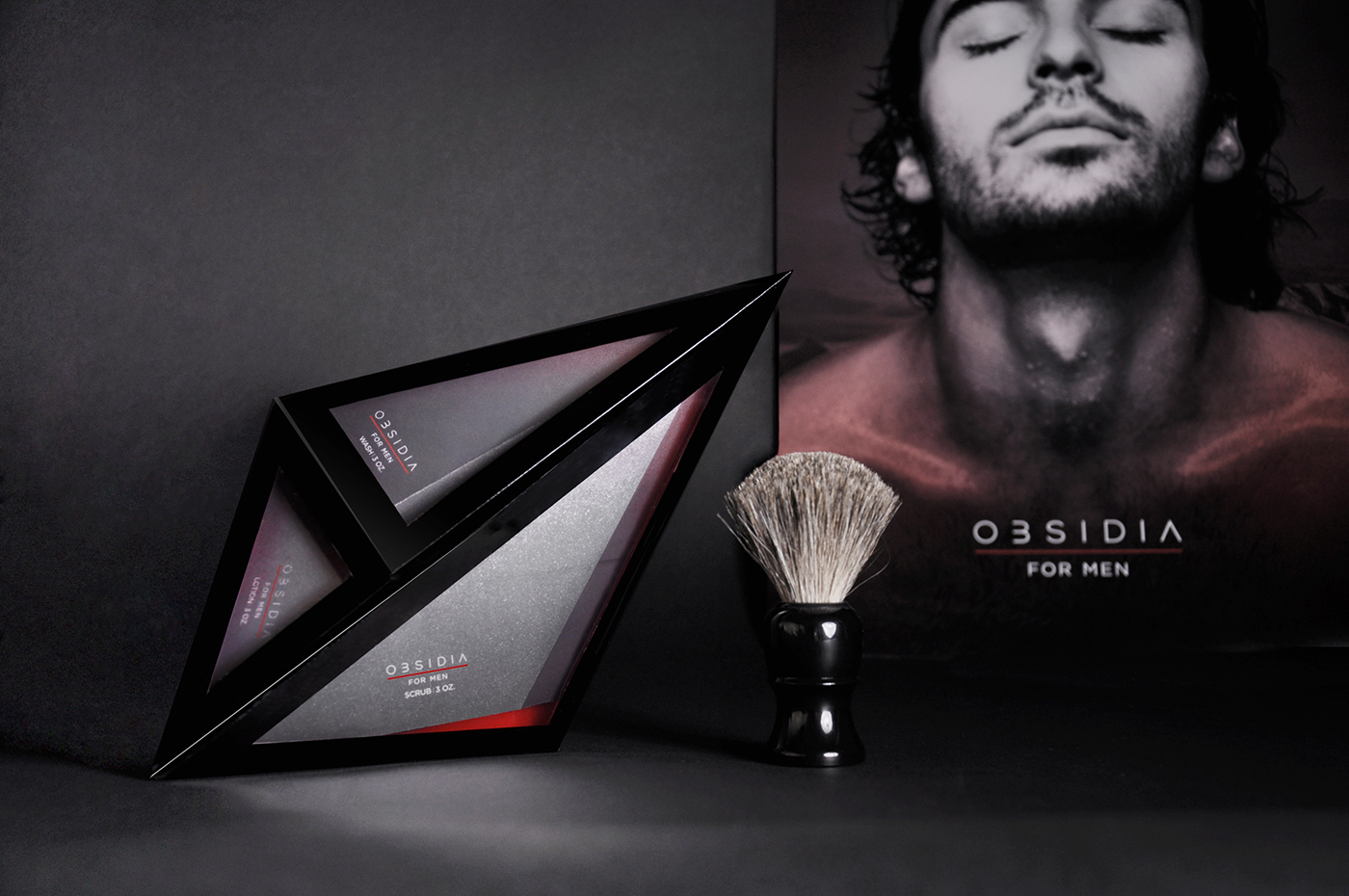 conceptual Giftset cosmetics Men's Grooming package