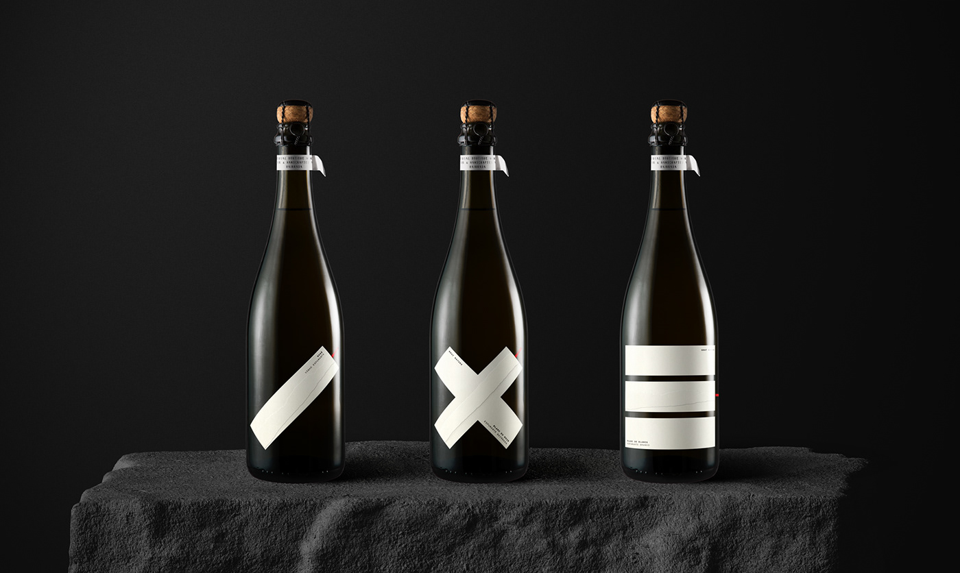 bottle design dinamite geometric labeling minimal sparkling wine wine identity wine label Wine Packaging