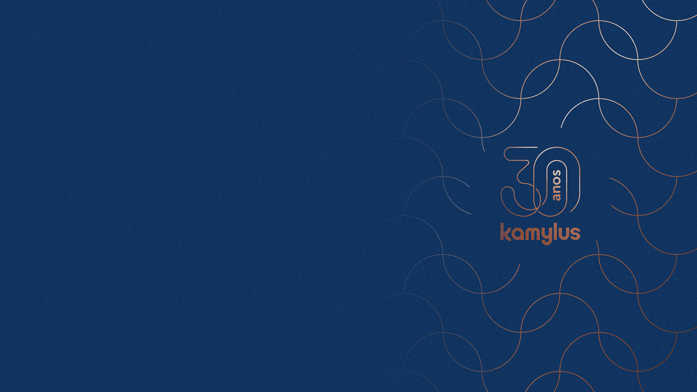 30 anos aniversário anniversary branding  company Kamylus logo