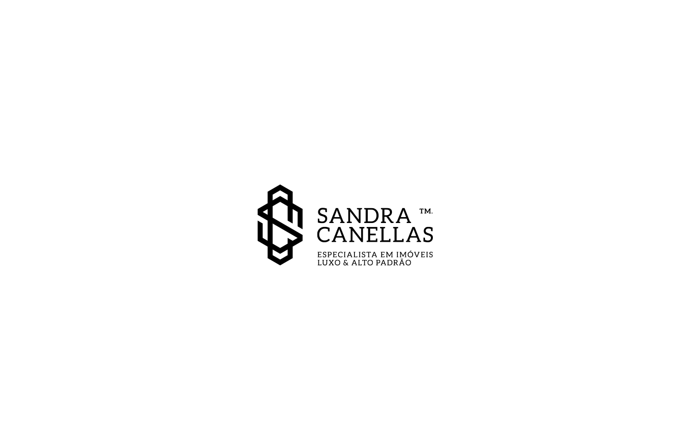 SANDRA identity visual Canellas luxury gold brand grid properties design