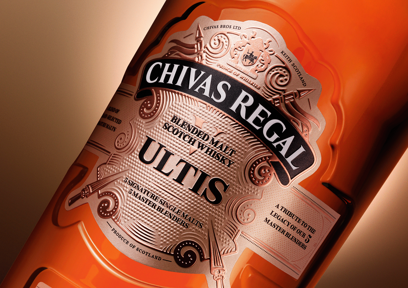 brand identity chivas regal Whisky Packaging alcohol drink bottle logo Social media post pentawards