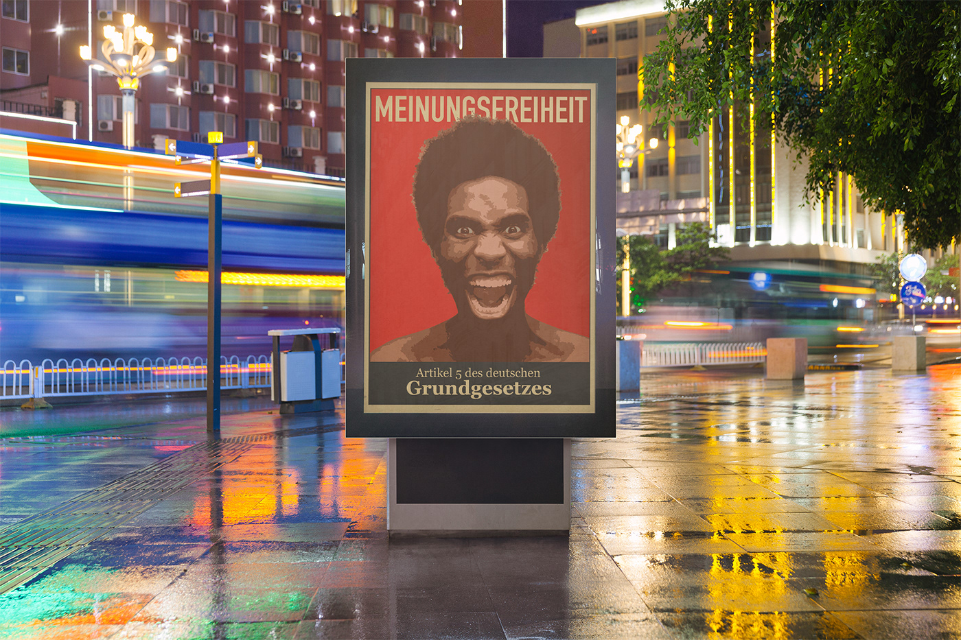 graphic Grundgesetz plakat poster typographic