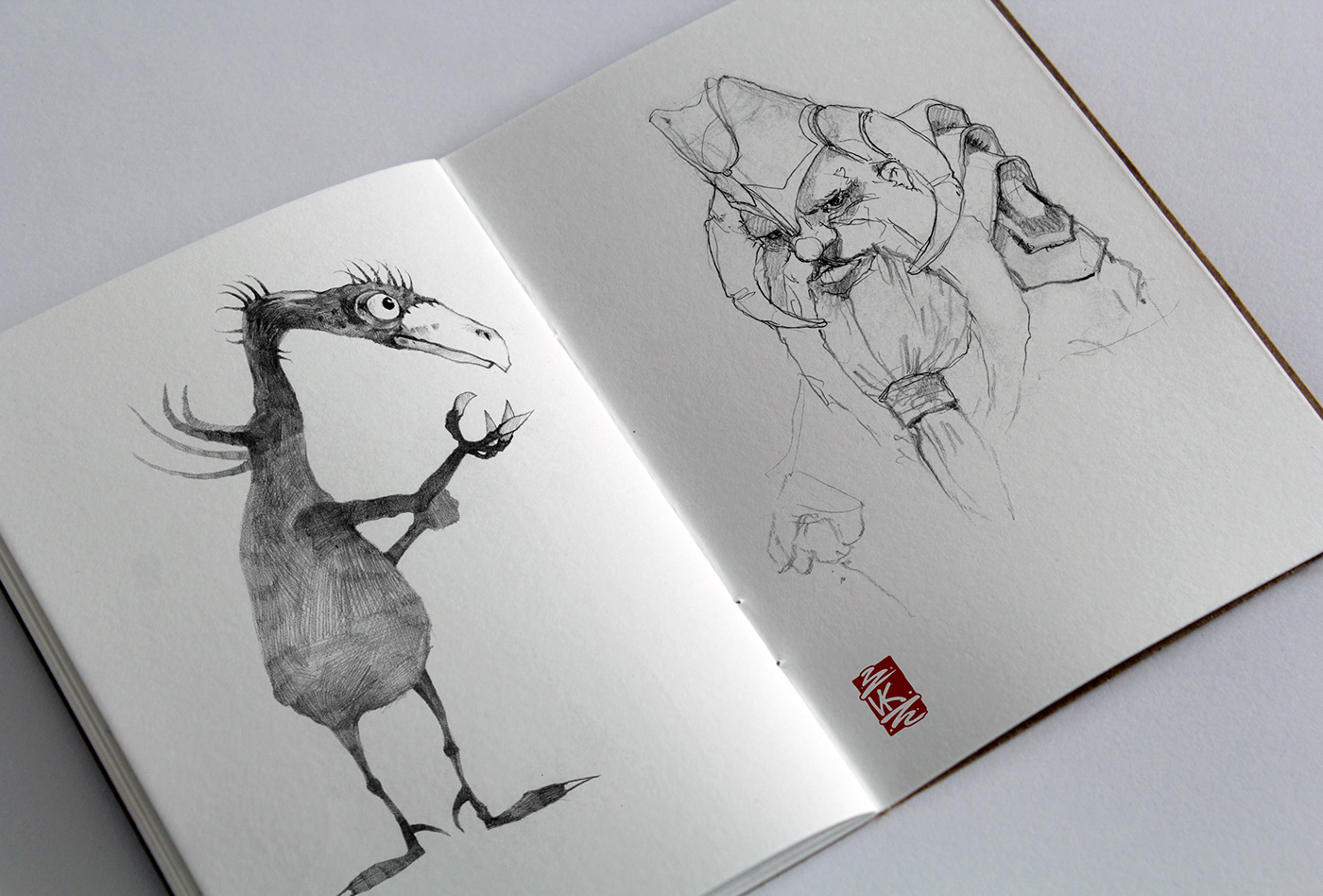 sketch ILLUSTRATION  sketchbook pencil Drawing  monster elves elf fantasy