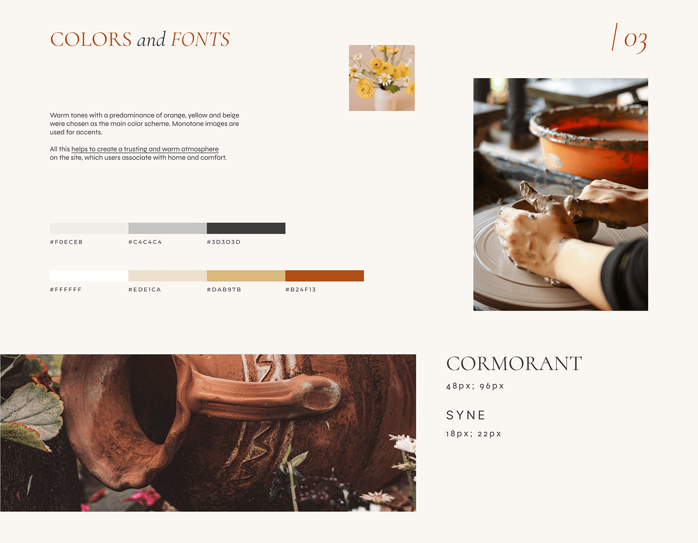 clay design handmade online store Pottery UI/UX Web Design  Website Website Design Workshop
