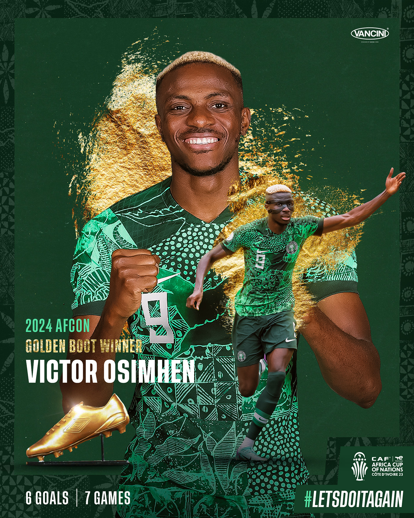 nigeria AFCON 2024design Rebrand rebranding Social media post Social Media Design revamp football soccer