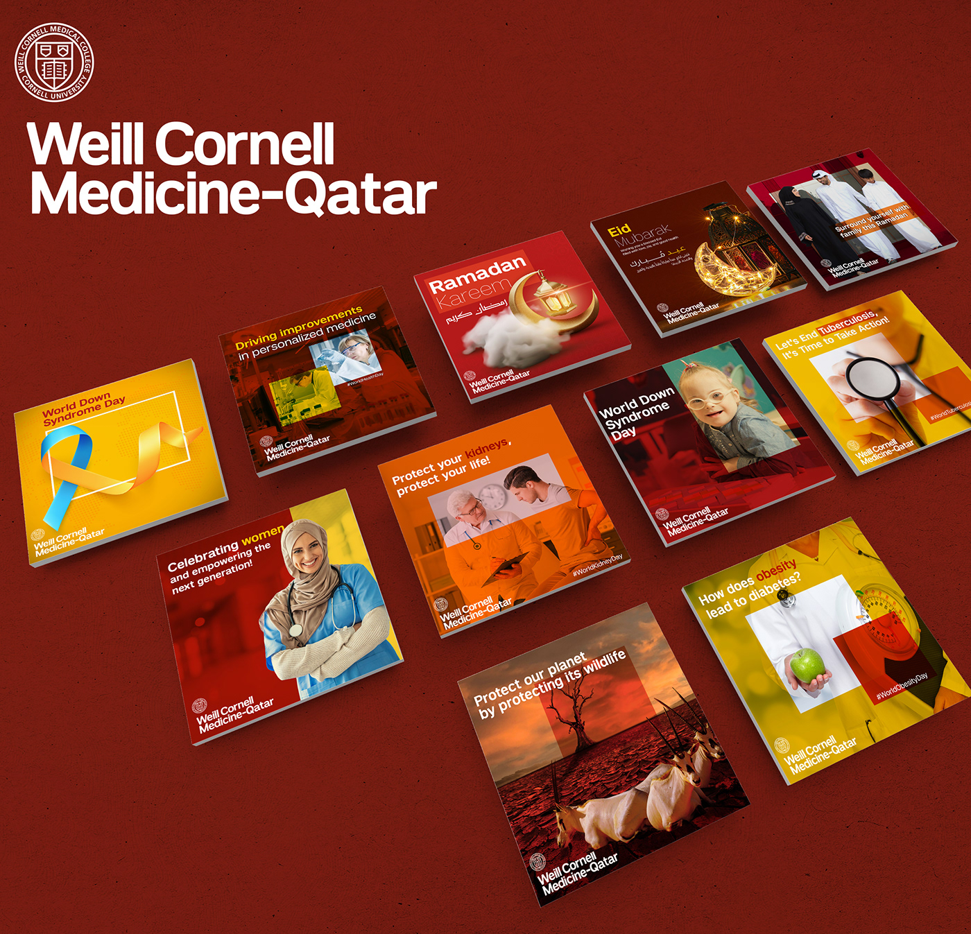 design medical medical illustration Qatar ramadan Social media post