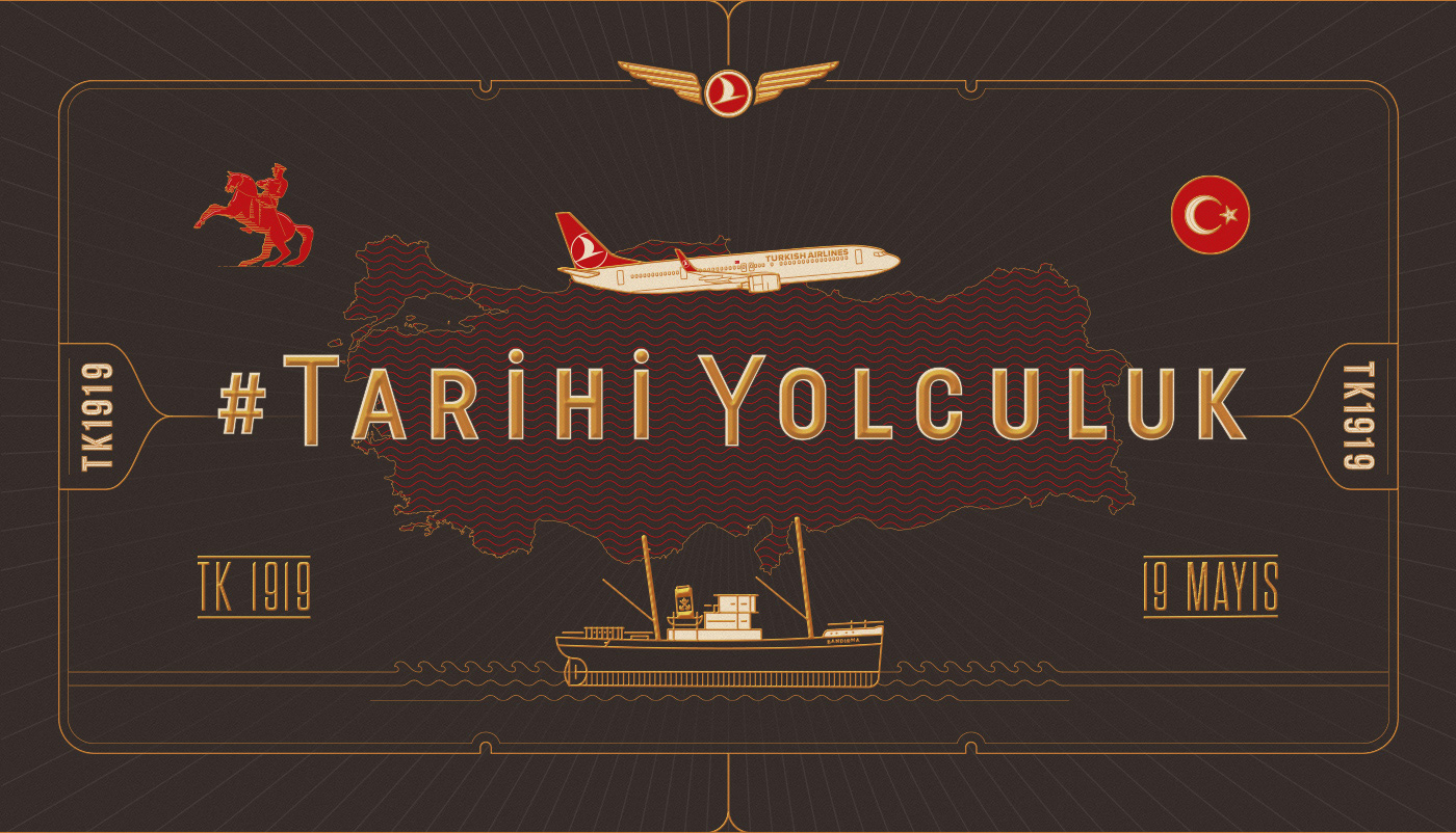 19 mayıs Airlines Ataturk bandırma Boarding Pass plane samsun türk hava yolları turkish Turkish Airlines