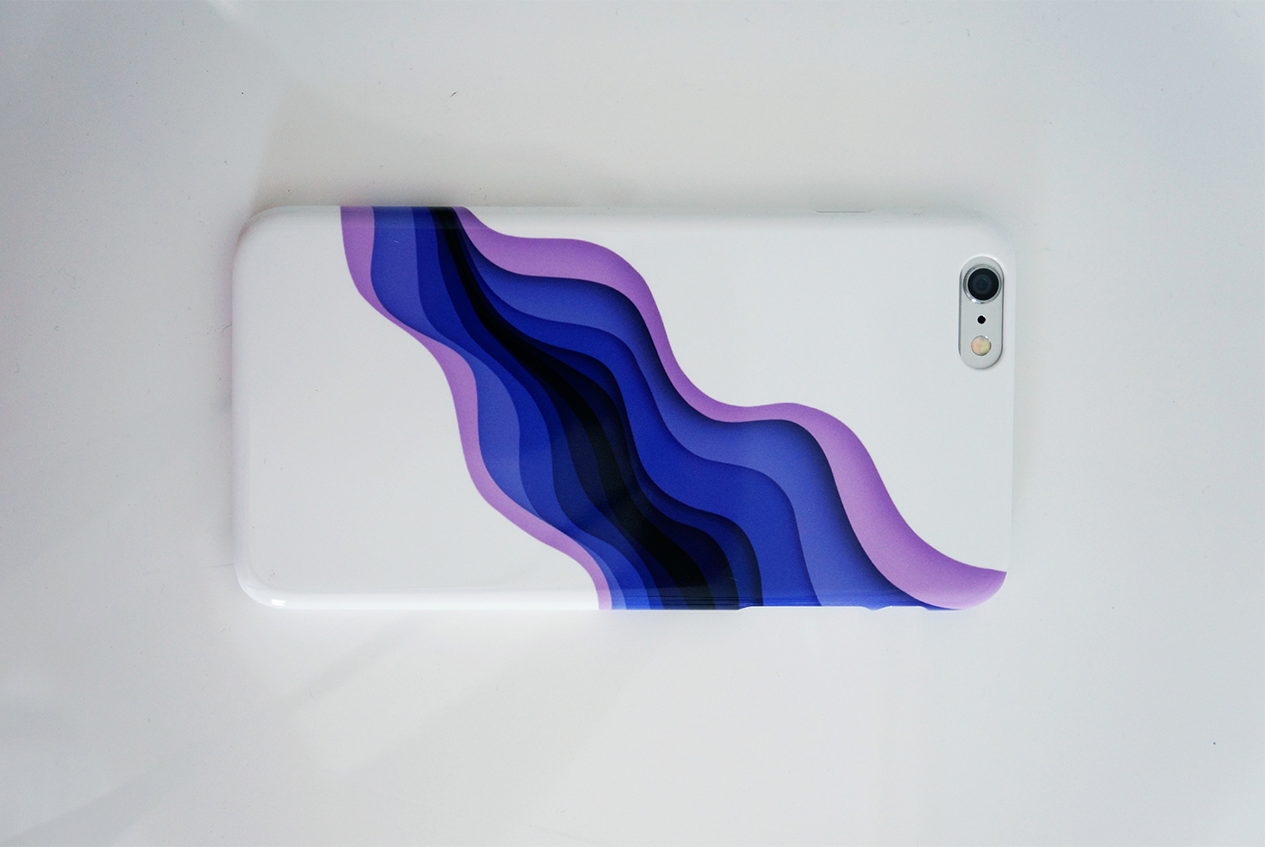 layer art paper cut geometric dimension white space color iphone case modern