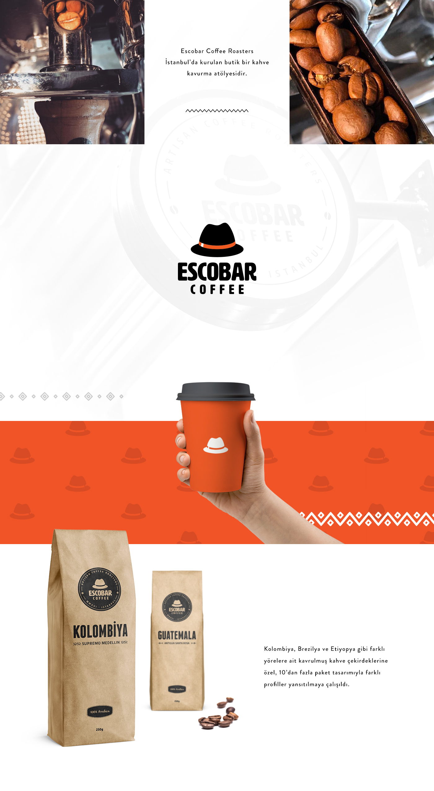 Coffee package roasting bean logo branding  card Packaging