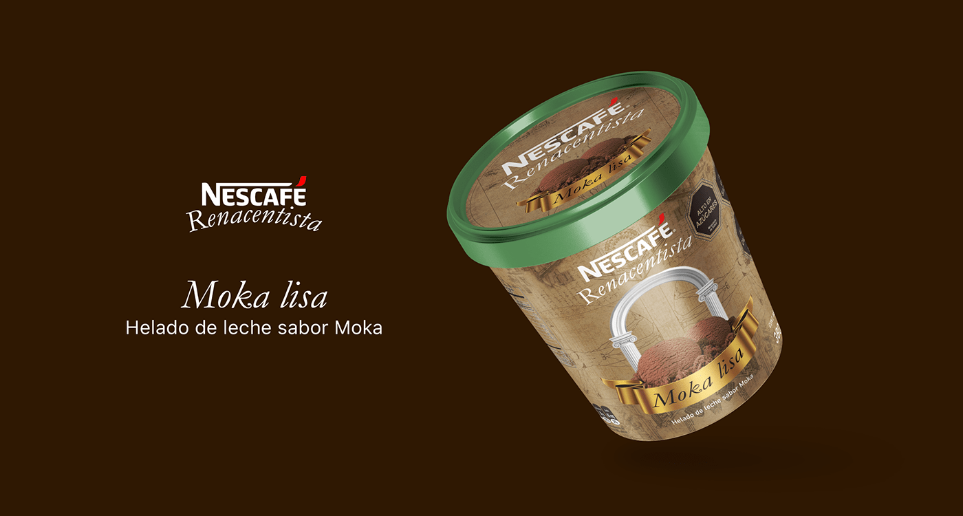 Campaña Coffee helado nescafe Packaging product design  publicidad