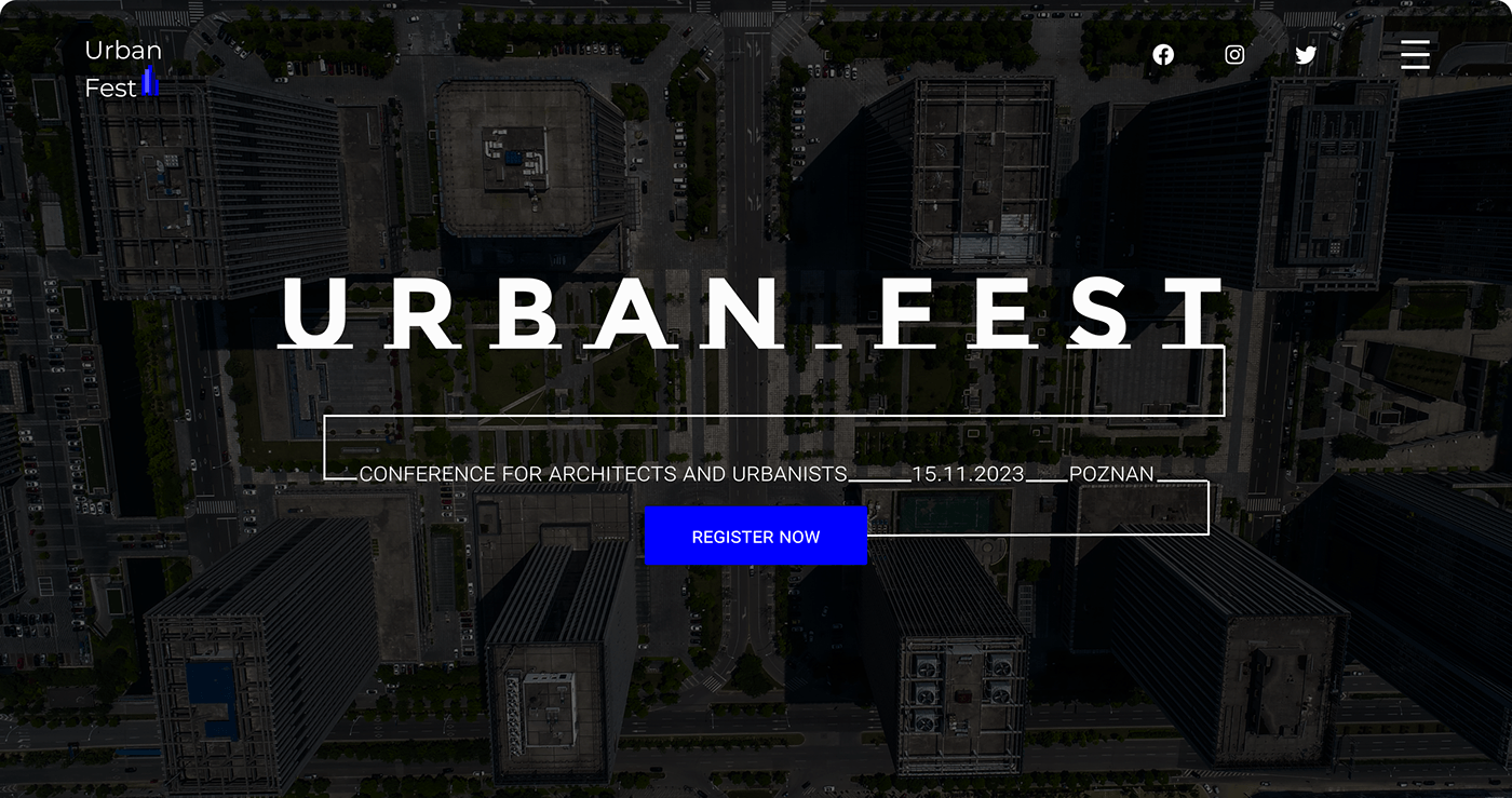 landing page UI/UX Figma smart cities conference