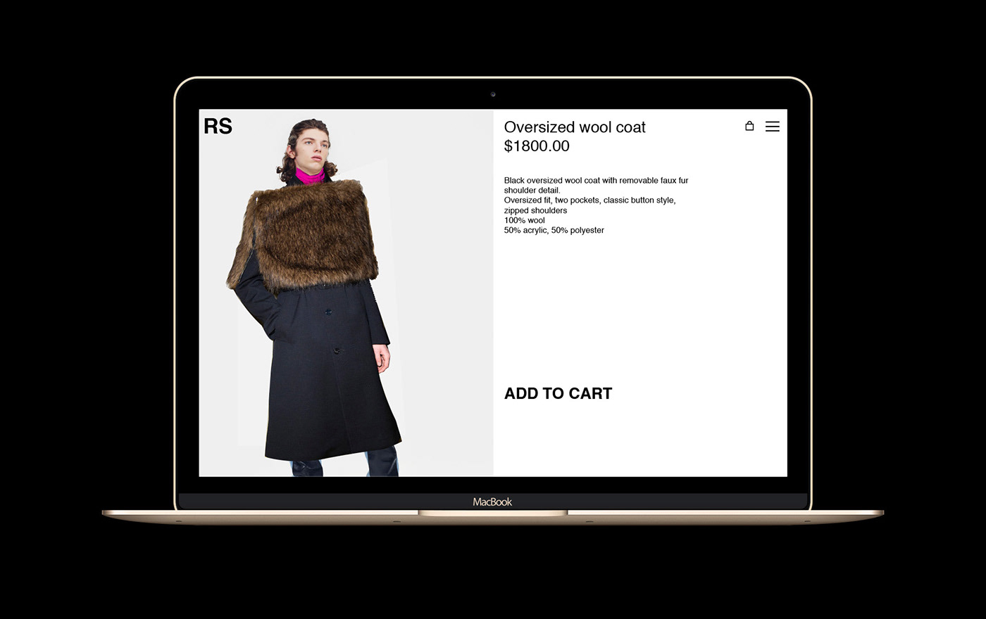 Website Ecommerce luxury Fashion  modern minimal Web design shop Style