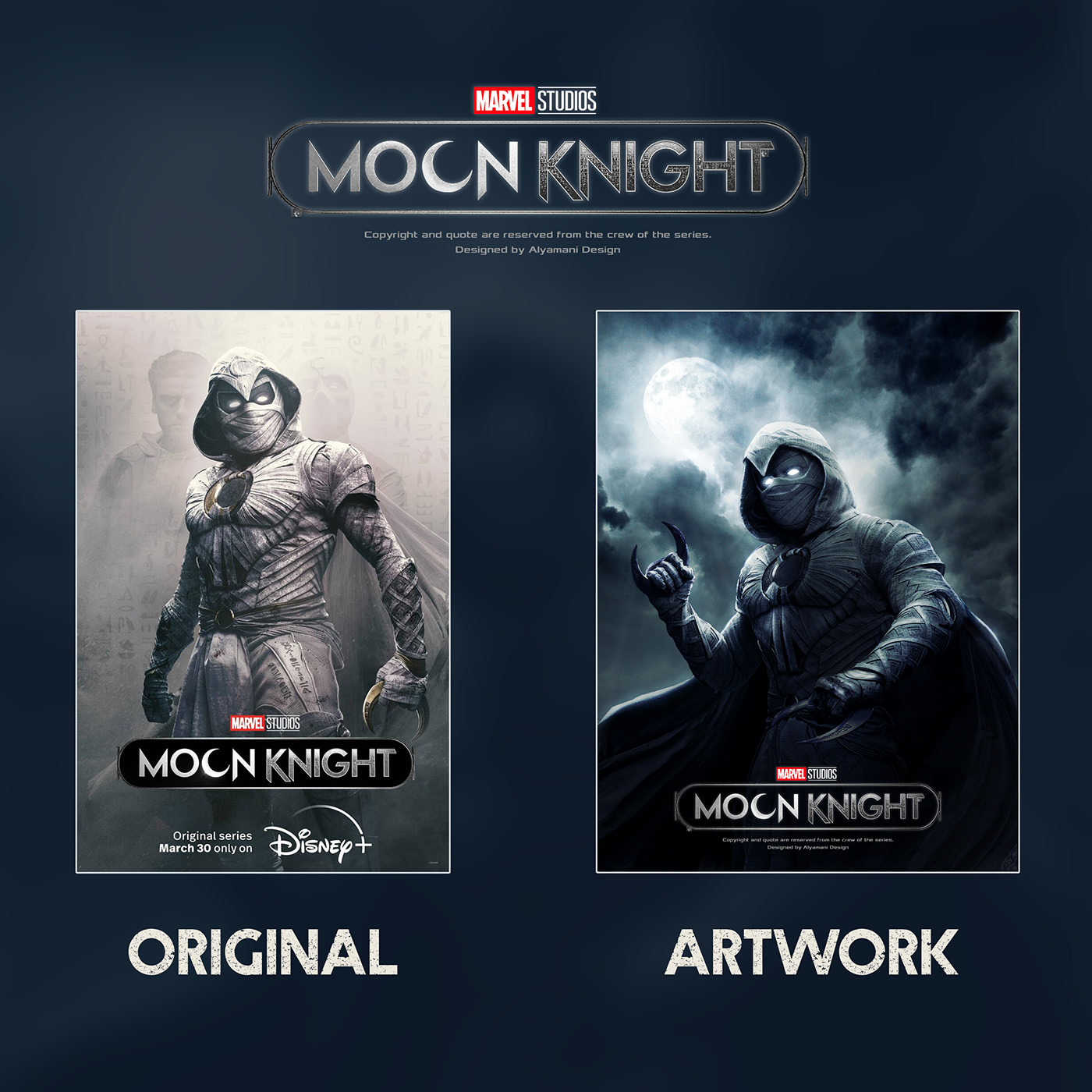 artwork Avengers Digital Art  Drawing  manipulation marvel moonknight   MoonKnight poster movie poster poster