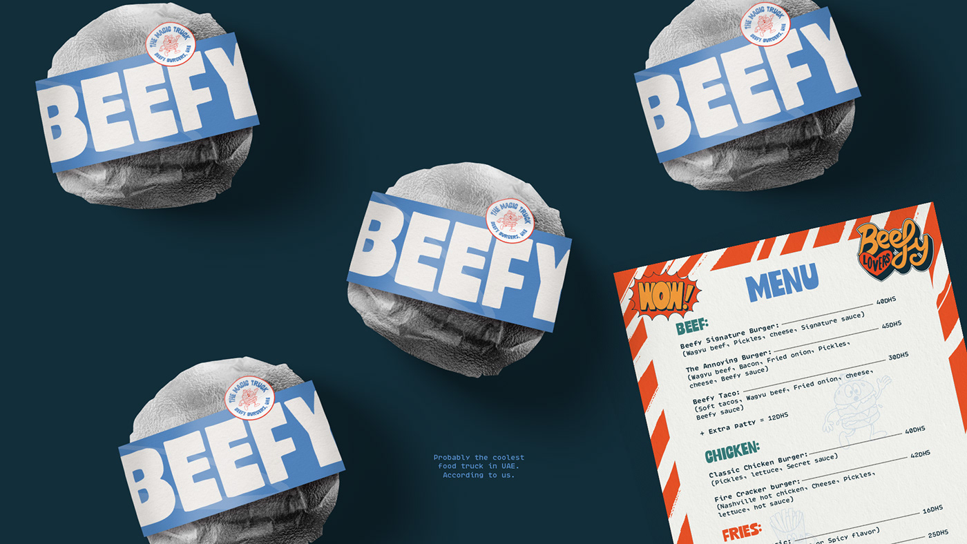 burger branding  Packaging Food truck SMASH BURGER restaurant brand identity graphic design  visual identity brand