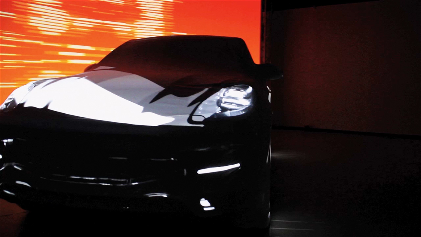 Porsche macan 3d Mapping motion design motion graphics  cinema4d after effects art direction  animation  automotive  