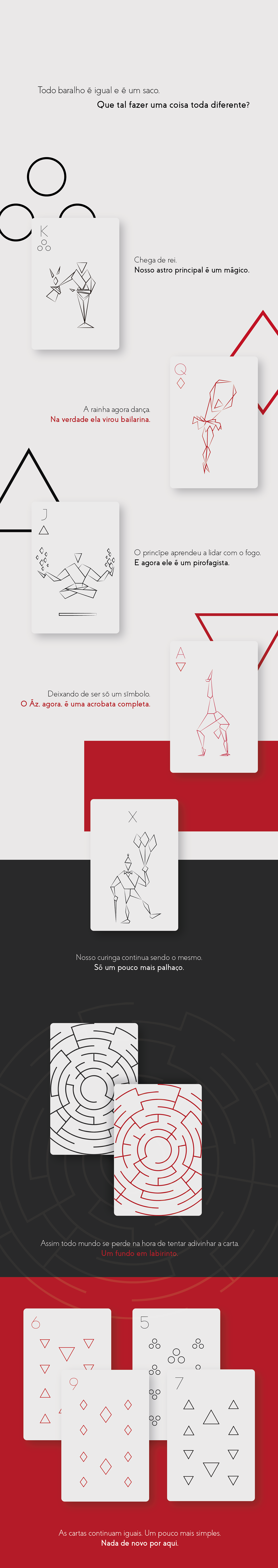 Baralho Minimalista minimalist cards Pack colors game redesign