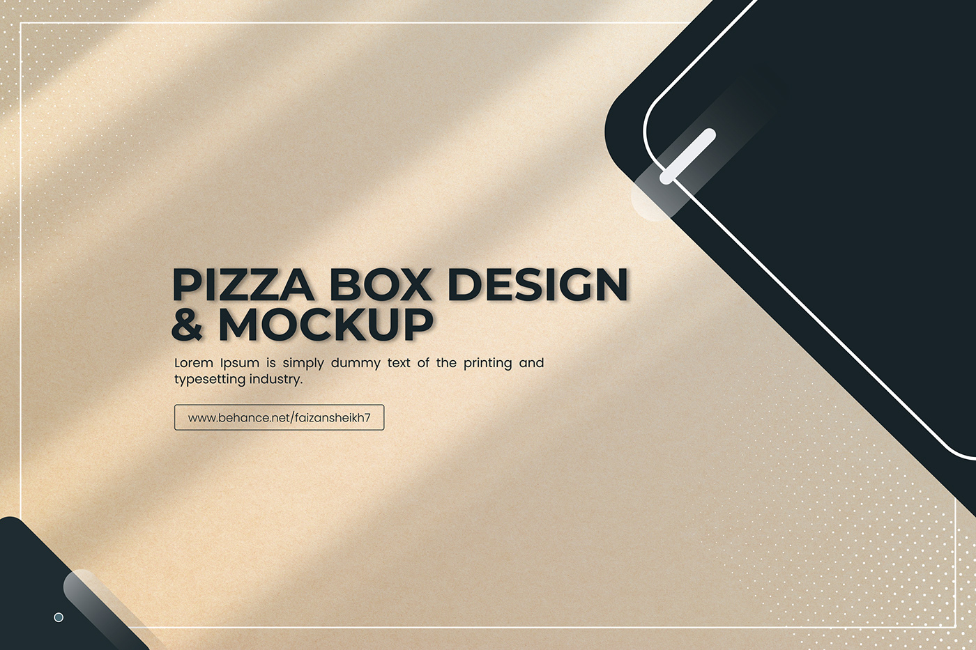pizza box Mockup Muhammad faizan design box design