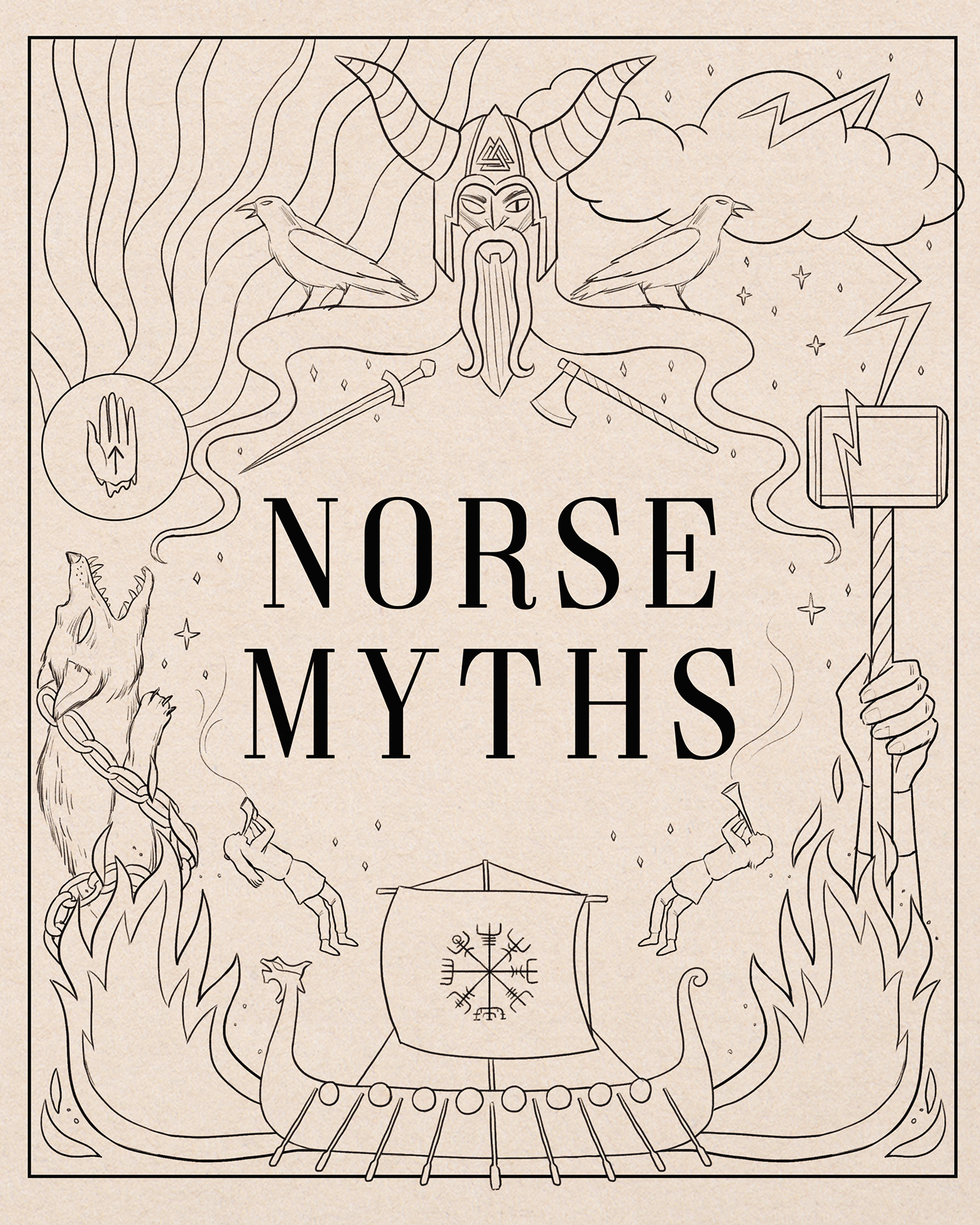 book cover book design books fantasy ILLUSTRATION  Magic   mythology nordic norse mythology Scandinavian