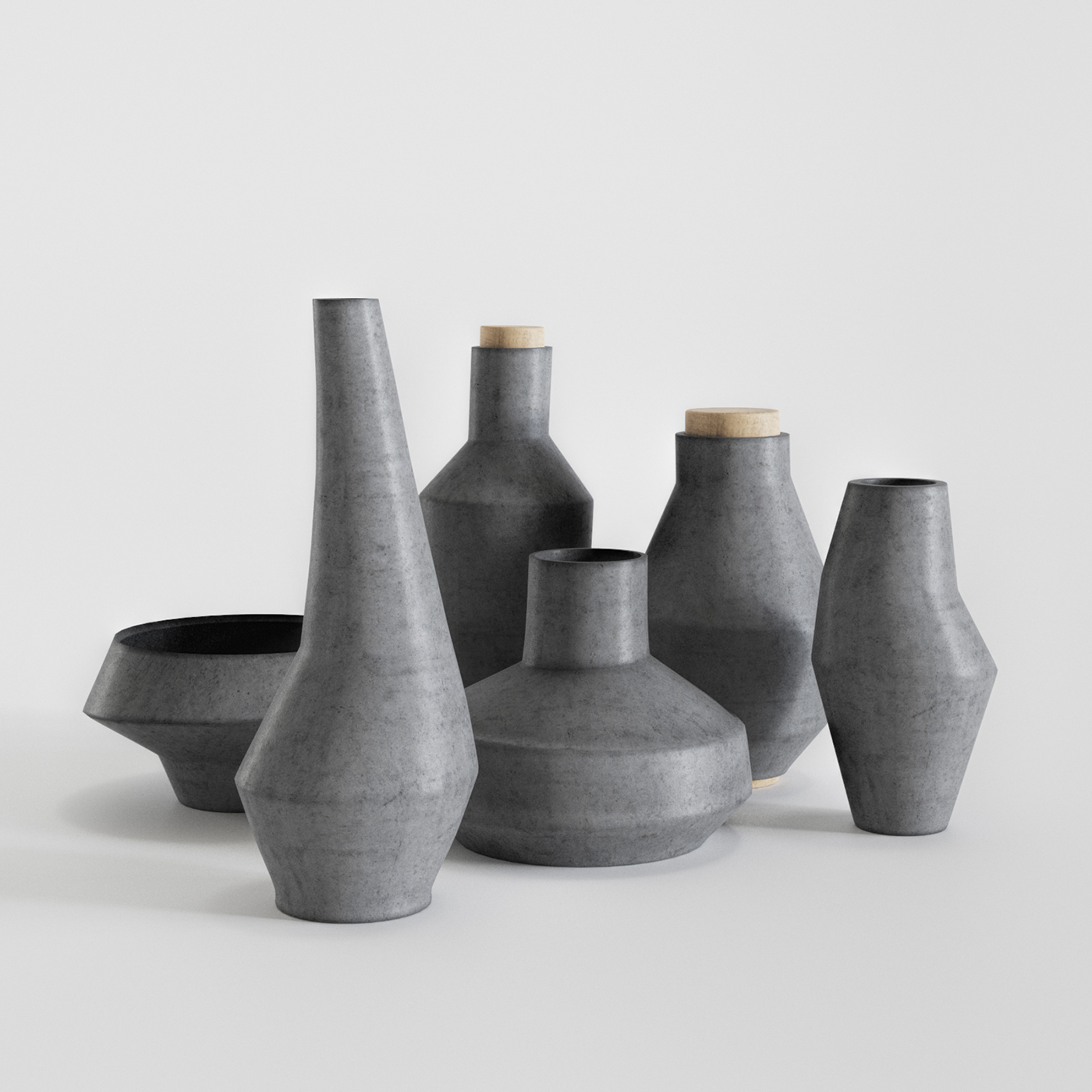 corona kolbasnikov vases 3D CG 3d Models models 3dmax