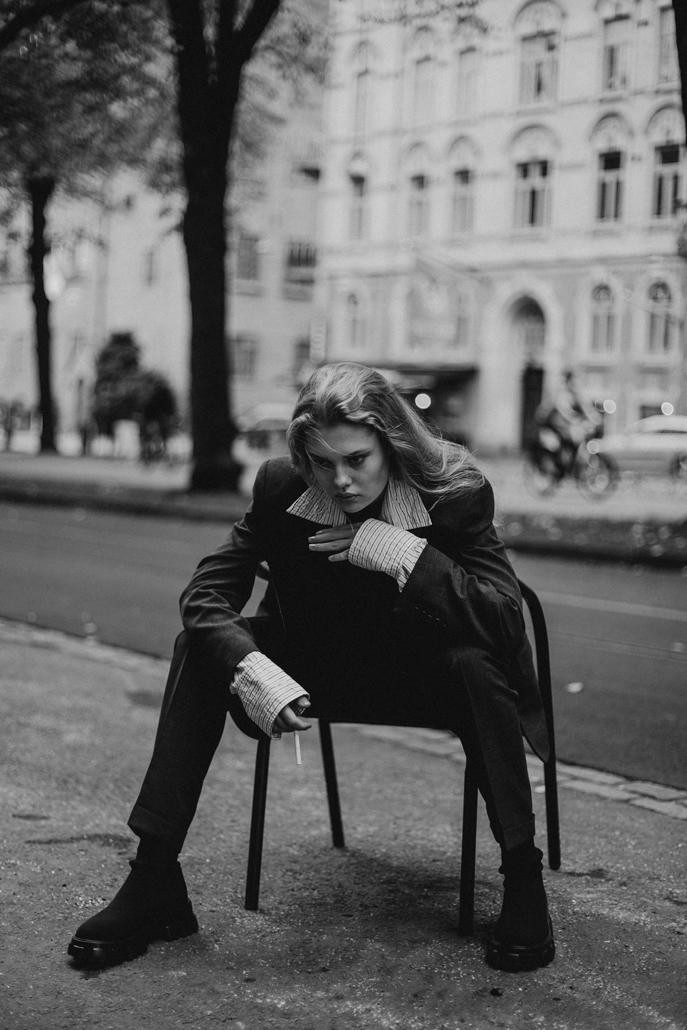 Black&white Canon Classic Fashion  Leica Lindberg model Photography  portrait smoke