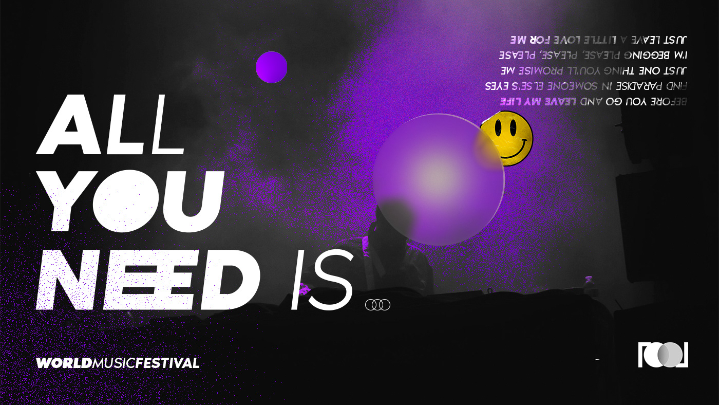 3D app design eletro festival free Layout Mockup music purple
