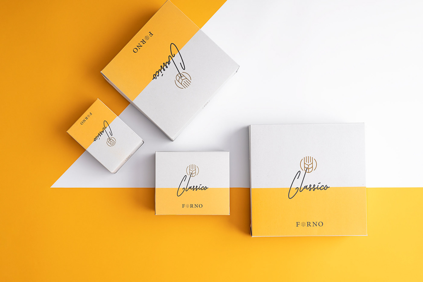 bakery Forno Packaging branding  artware White orange