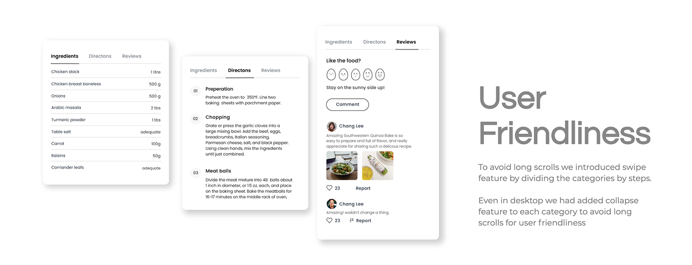 app Food  ILLUSTRATION  interaction meal recipe social tasty user interface Web