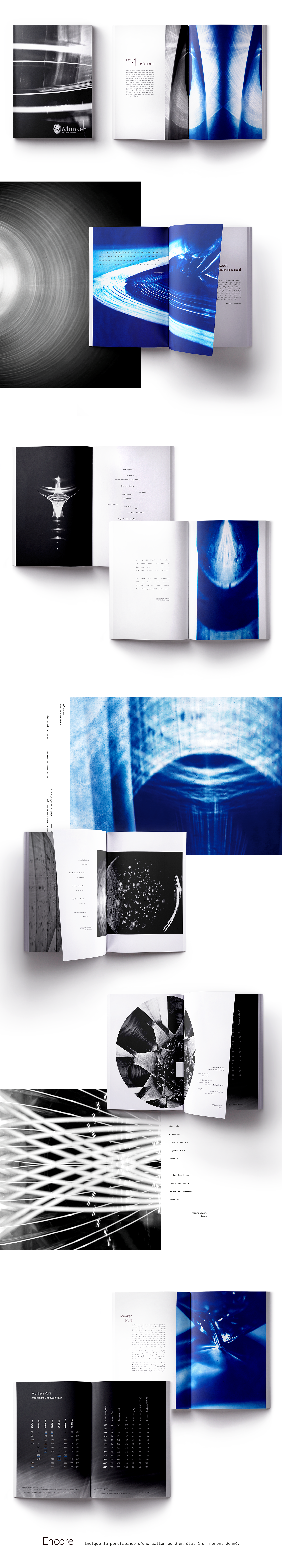 Layout Photography  litterature cosmogonie cyanotype paper Catalogue philosophy  Munken