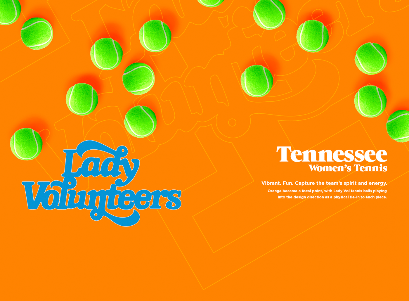 college graphic design  NCAA SMSports sports Tennessee tennis volunteers Womens Tennis WTA