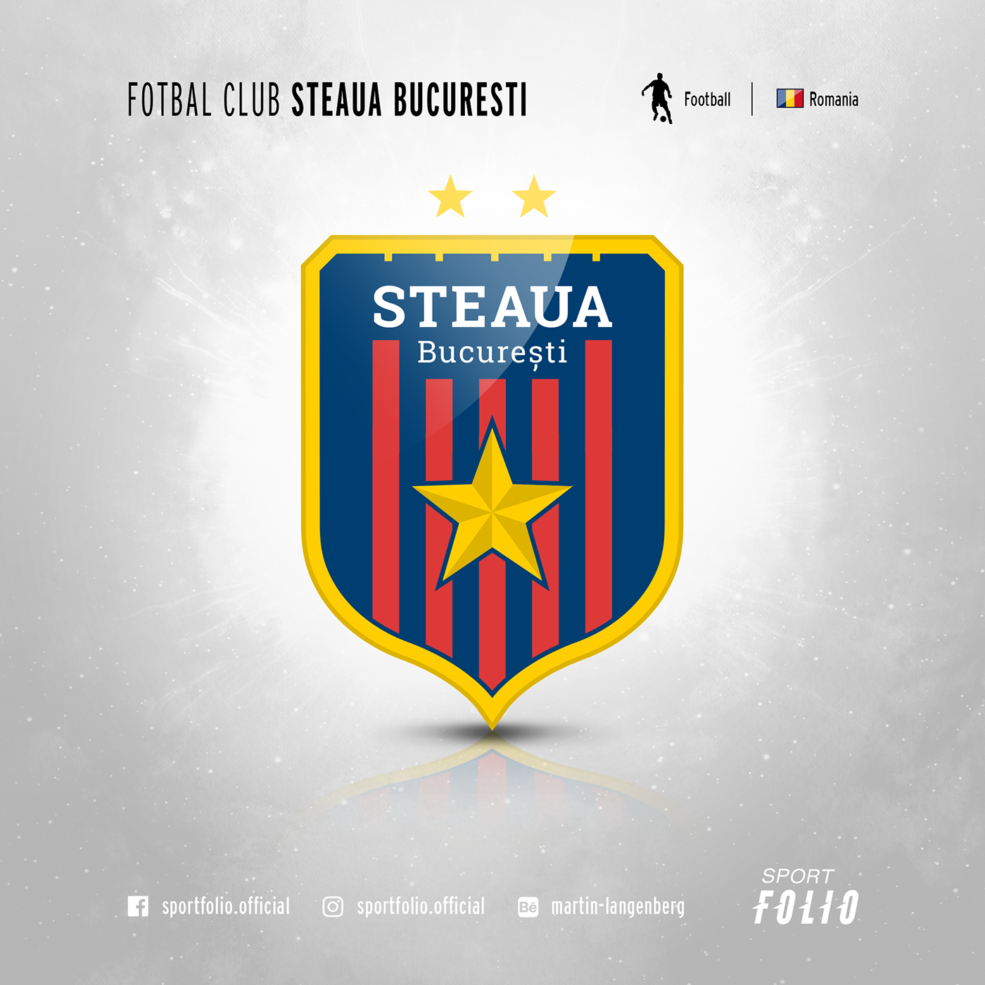 Steaua bucharest logo redesign Illustrator