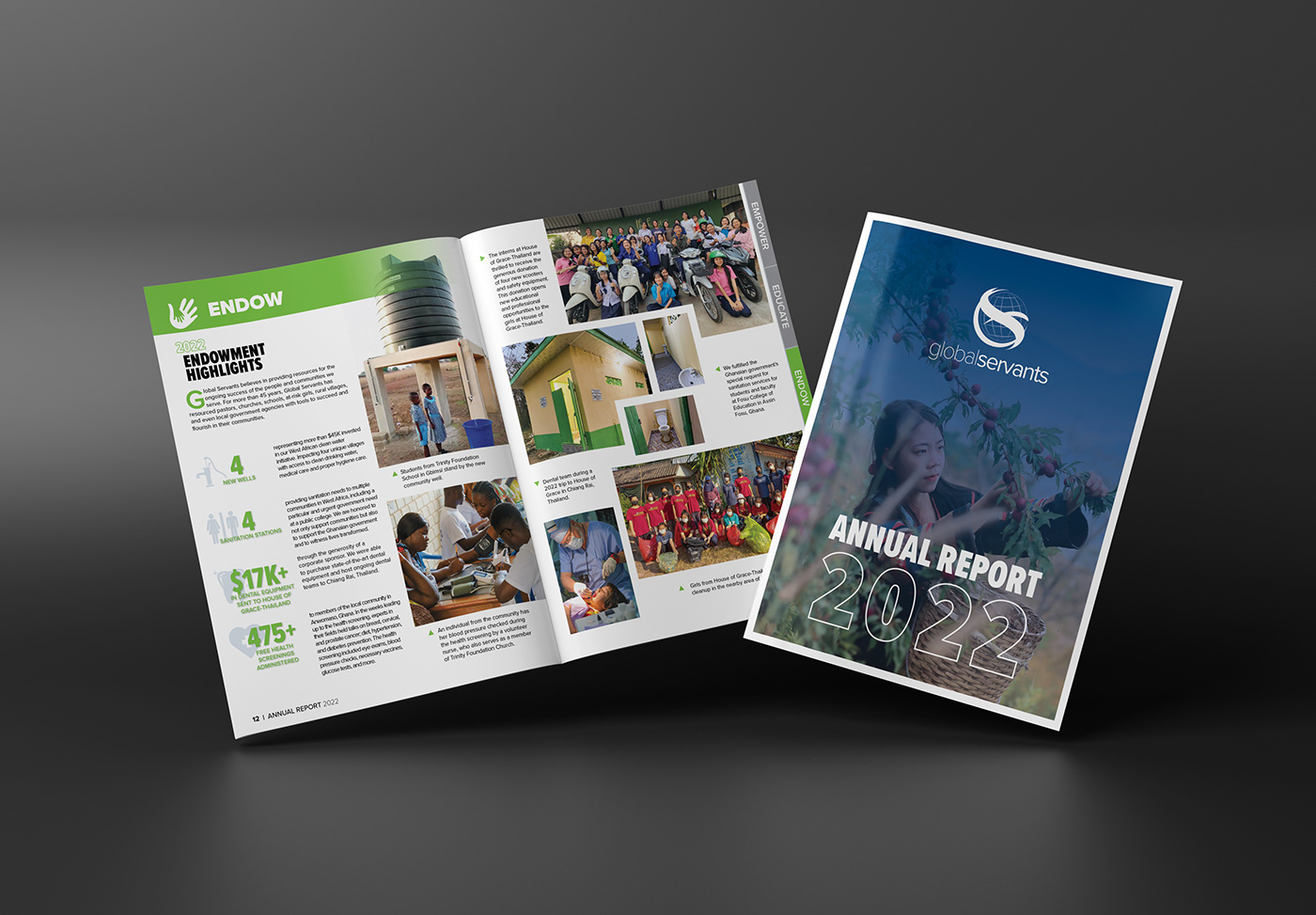 Annual Report Design annual report NGO non-profit missions Ministry Christian