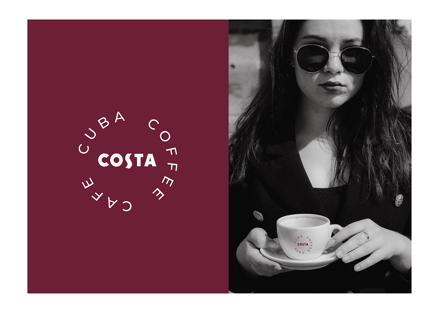 branding  cafe Coffee Costa costa coffee cuba graphic design  guideline logo tienda