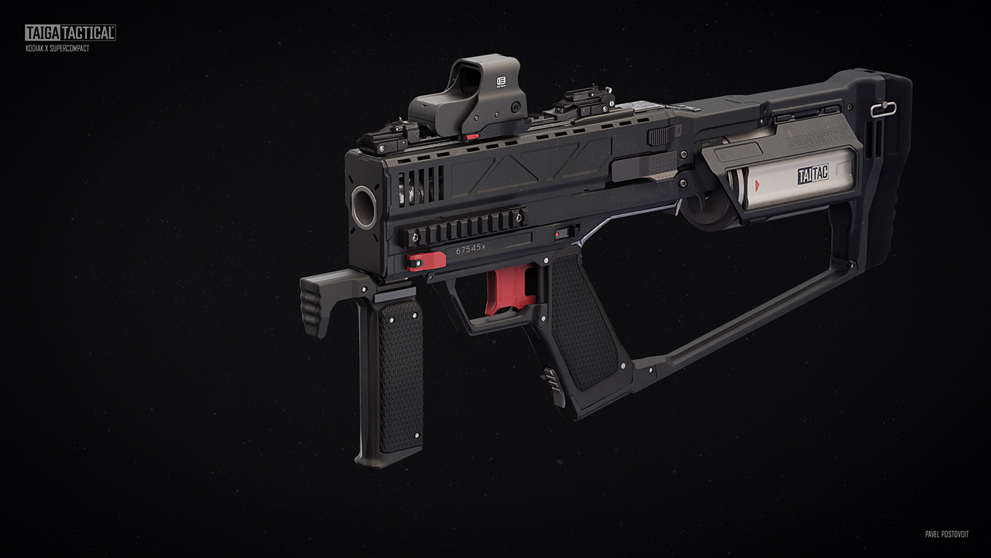conceptart Military tactical Weapon Gun shotgun 3D HardSurface 3dcoat prop