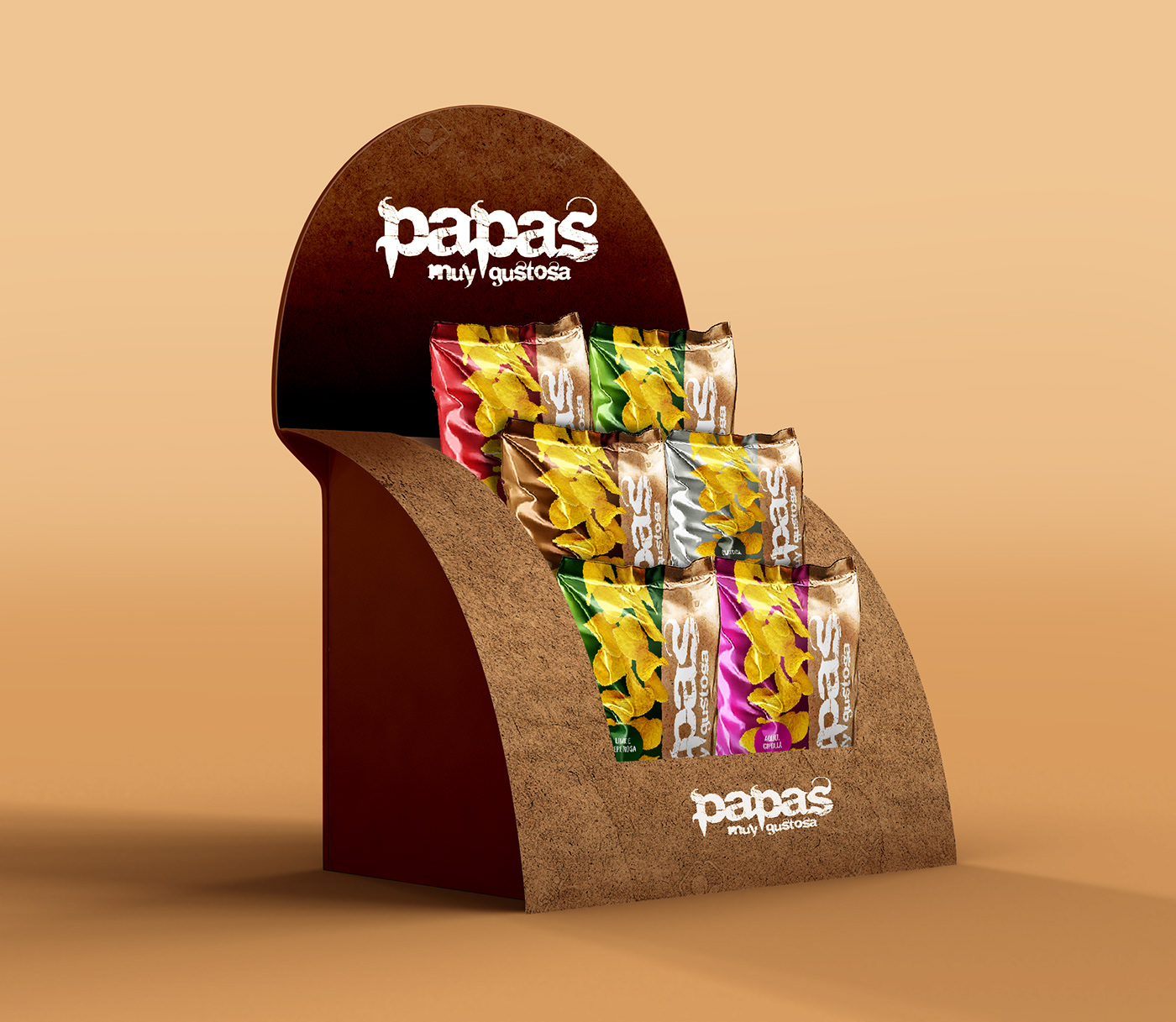 art direction  branding  chips design Food  grafica Packaging patate