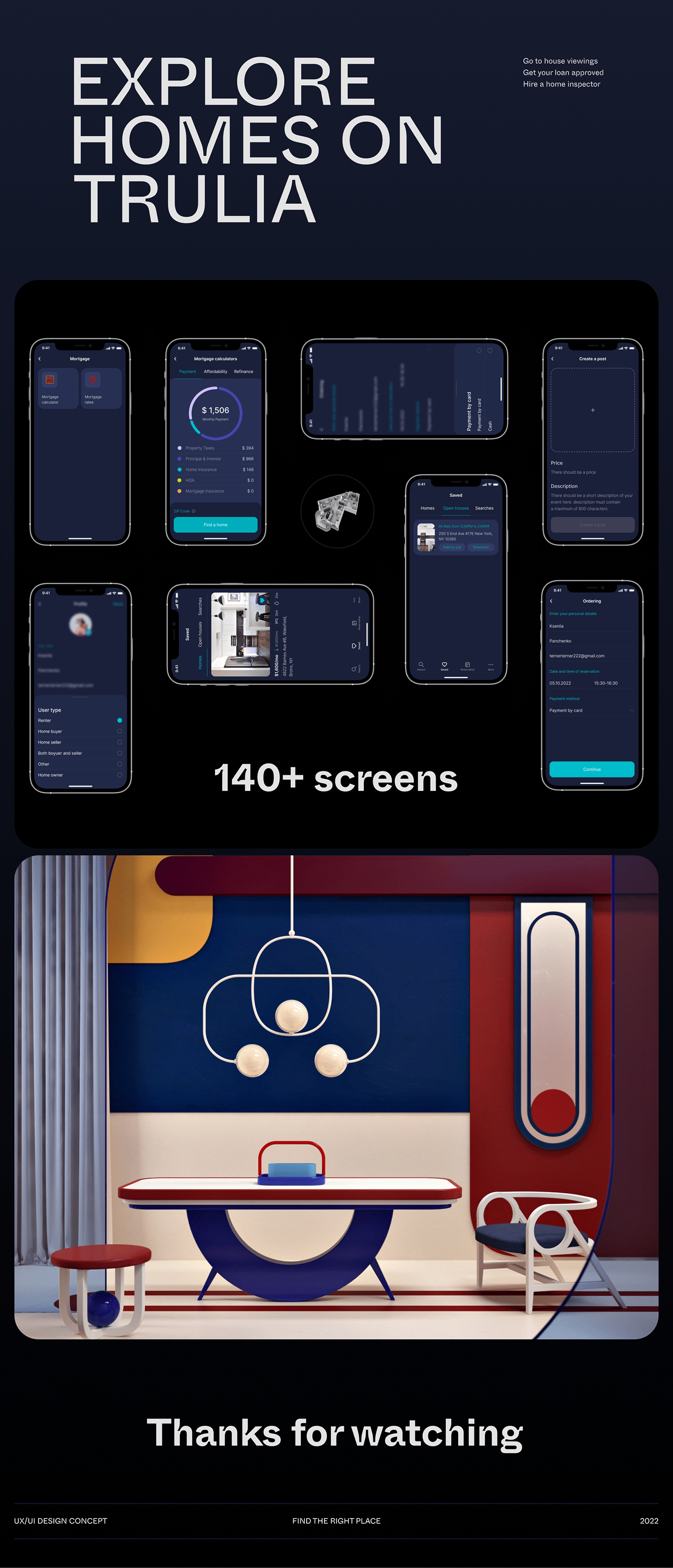animation  apartment app application Booking Interface mobile uidesign UX design UX UI