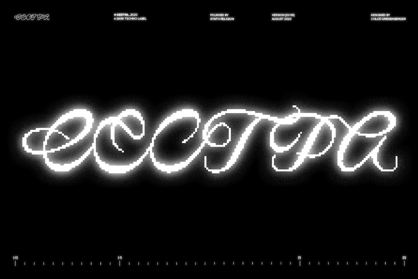 dark techno electronic music Label Logotype Records type design